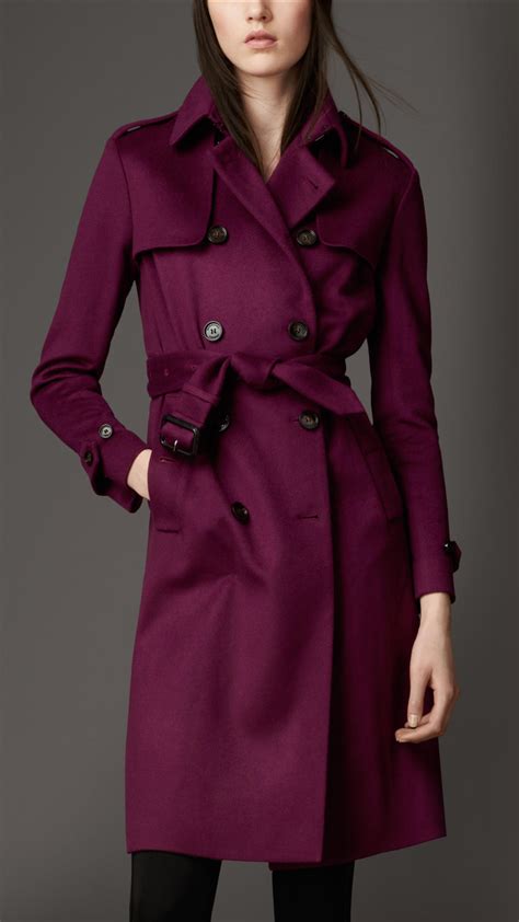 burberry dark purple coat|burberry trench coat ladies.